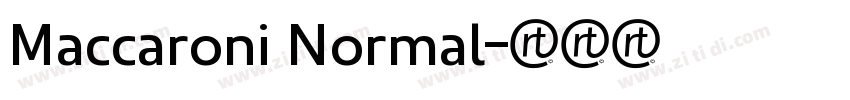 Maccaroni Normal字体转换